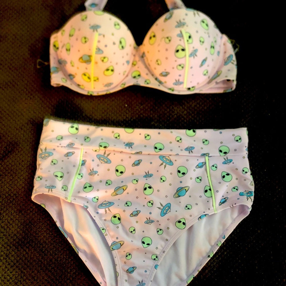 MIDNIGHT HOUR HIGH WAISTED SWIM SUIT